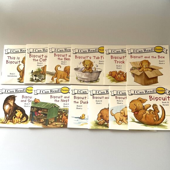 BUSCUITS READER “I CAN READ” PHONICS EARLY READERS PRE K- 1ST 12 BOOKS - Picture 1 of 9